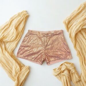 Mayoral Girls Sparkling Pink Sequin Shorts